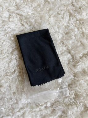 Prada Black Microfiber Cleaning Cloth